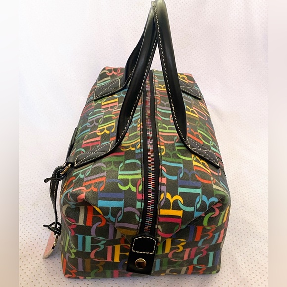 Dooney and Bourke retro scribble duffel(rainbow)HTF - Picture 4 of 14